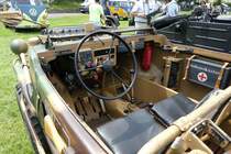 =VW Typ 166 (Innenansicht), gesehen auf dem Ausstellungsgelände in Bad Camberg anl. LOTTERMANN-Bullitreffen im Juni 2019.