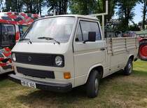 =VW T3 steht bei der Oldtimerveranstaltung in Gudensberg im Juni 2019