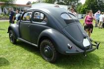 =VW Brezelkäfer, gesehen auf dem Ausstellungsgelände in Bad Camberg anl. LOTTERMANN-Bullitreffen im Juni 2019.