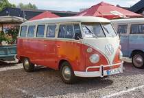 =VW T 1 steht beim Bullitreffen in Ostheim/Rhön im Juni 2019