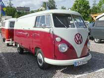 =VW T 1 steht beim Bullitreffen in Ostheim/Rhön im Juni 2019