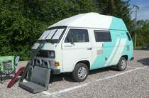 =VW T 3 steht beim Bullitreffen in Ostheim/Rhön im Juni 2019