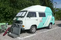 =VW T 3 steht beim Bullitreffen in Ostheim/Rhön im Juni 2019