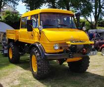 =Unimog 416, Bj. 1968, 5,7 l, 80 PS, ausgestellt bei der Oldtimerveranstaltung in Gudensberg im Juni 2019