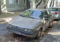 VW Passat B3, fotografiert in September, 2019, Pécs (Ungarn).