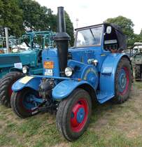 Lanz 9506, Bj. 1949, 45 PS, steht bei der Oldtimerveranstaltung in Gudensberg im Juni 2019