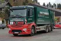 =MB Müllentsorgungsfahrzeug des Entsorgers KNETTENBRECH GURDULIC, 11-2019