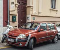 Renault Clio II, gesehen in Oktober, 2019, Pécs (Ungarn).