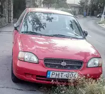 Suzuki Baleno I, gesehen in September, 2019, Pécs (Ungarn).