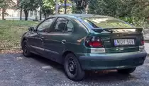 Rückansicht: Renault Mégane I, gesehen in September, 2019, Pécs (Ungarn).