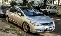 Honda Civic Sedan, anspruchsvoll gestillt, fotografiert in Pécs (HU), August, 2019.