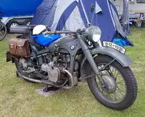 =BMW R 12, Bj. 1936, 18 PS, gesehen auf dem Ausstellungsgelände in Gudensberg im Juni 2019