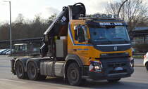 VOLVO FMX 540 EURO 6 Zugmaschine (Selbstlader) der Fa. MOBI-HUB aus Berlin am 10.01.20 Berlin Marzahn.