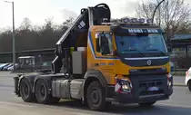 VOLVO FMX 540 EURO 6 Zugmaschine (Selbstlader) der Fa. MOBI-HUB aus Berlin am 10.01.20 Berlin Marzahn.