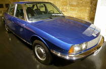 NSU RO80, komfortable Reiselimousine, gebaut 1967-77 von den NSU-Motoren-Werken in Neckarsulm, insgesamt 37.395 Stück, Wankel-Zweischeiben-Kreiskolbenmotor mit 2x497,5ccm und 115PS, Vmax.180Km/h, NSU-Museum Neckarsulm, Aug.2014