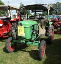 =Deutz D 15, Bj. 1961, 15 PS, präsentiert auf dem Ausstellungsgelände in Gudensberg im Juni 2019