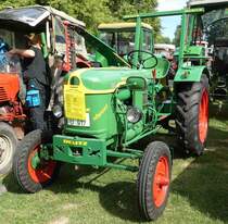 =Deutz F2L 612, Bj. 1957, 18 PS, präsentiert auf dem Ausstellungsgelände in Gudensberg im Juni 2019