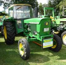 =John Deere, steht auf dem Ausstellungsgelände in Gudensberg im Juni 2019