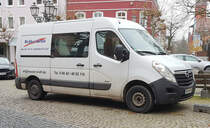 =Opel Movano von HEßLER & KRAFT steht im November 2019 in Hünfeld