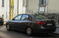 Hyunai Elantra, vermutlich  US-Spec  (s. Notbremslicht unten!). Foto: Pécs (HU), September, 2019.