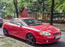 hyundai COupé. Foto: Pécs (HU), August, 2019.