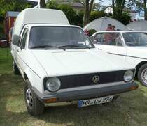 =VW Golf I steht auf dem Ausstellungsgelände in Gudensberg im Juni 2019