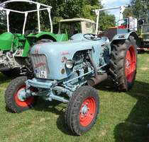 =Eicher Mammut steht auf dem Ausstellungsgelände in Gudensberg im Juni 2019