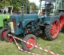 =Hanomag R 16, Bj. 1954, 16 PS, gesehen auf dem Ausstellungsgelände in Gudensberg im Juni 2019