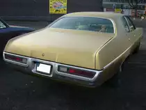 Heckansicht eines 1970´er Plymouth Satellite Custom fourdoor Sedan. Oldtimertreffen an Mo´s Bikertreff in Krefeld am 26.01.2020.