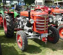 =Hürlimann D 70, steht auf dem Ausstellungsgelände in Gudensberg im Juni 2019