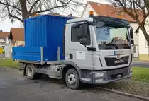 MAN TGL steht im Dezember 2019 in Langenleiten