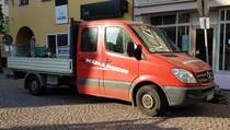 =MB Sprinter der Firma KÜLLMER steht auf einer Baustelle in Fulda, 09-2019