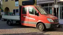 =MB Sprinter der Firma KÜLLMER steht auf einer Baustelle in Fulda, 09-2019