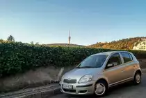 Toyota Yaris Mk1 fotografiert in Pécs, Oktober, 2019