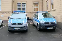 Zwei Bundespolizei VW T5 am 01.02.20 in Mainz Hbf 