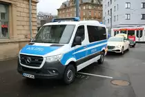 Bundespolizei Mercedes Benz Sprinter am 01.02.20 in Mainz Hbf 