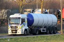 MAN Lkw mit Lebensmitteltank in Recklinghausen 7.2.2020