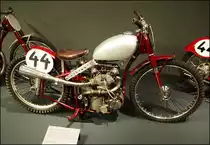 Rennmotorrad Jawa 500 OHV 1947, Sonderausstellung Jawa in Nationales Technisches Museum Prag am 8.1.2020