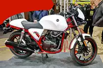 SYM Wolf CR. 1-Zyl., 4-Takt, 278ccm. 27 PS 820kW) bei 8000 U/min. Vmax 138 km/h. Foto: BMT (Berliner Motorrad Tage) Febr. 2020