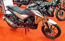 SYM NH T. 1-Zyl., 4-Takt, 125ccm. 10 PS (7,5 kW) bei 8500 U/min. Vmax 99 km/h. Foto: BMT (Berliner Motorrad Tage) Febr. 2020 