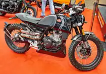 Mondial 300i ABS. 1-Zyl., 4-Takt, 249,6ccm. 23,1 PS (17 kW) bei 8500 U/min. Foto: BMT (Berliner Motorrad Tage) Febr. 2020 