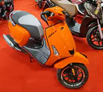 KYMCO Like II S 125i CBS. 1-Zyl., 4-Takt, 125ccm. 11,6 PS (8,5 kw) bei 8500 U/min. Vmax 95 km/h. Foto: BMT (Berliner Motorrad Tage) Febr. 2020