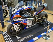 BMW. 4-Zyl.-Reihenmotor mit 999ccm und 210PS bei 13800U/min. Foto: BMT (Berliner Motorrad Tage) Febr. 2020