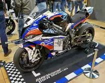 BMW. 4-Zyl.-Reihenmotor mit 999ccm und 210PS bei 13800U/min. Foto: BMT (Berliner Motorrad Tage) Febr. 2020