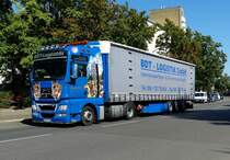 MAN TGX 18.460 Sattelzug, 'BDT Logistik', Berlin im August 2016.