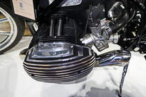 BMW R18 Concept. Linker Zylinder des Zweizylinder-Boxermotors. Mit 900ccm/Zylinder ein wahrer Dampfhammer. Foto: BMT (Berliner Motorrad Tage) Febr. 2020