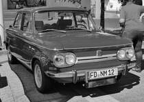 =NSU Prinz 1000 steht bei der Oldtimerveranstaltung der  Alten Zylinder  in Hilders, Juni 2019