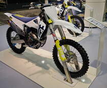 Husqarna FC 250. Einzylinder-Motor mit 249,9ccm und 46PS bei 14000U/min. Foto: BMT (Berliner Motorrad Tage) Febr. 2020