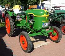 =Deutz F1L612/4-1, Bj. 1957, 11 PS, steht bei der Oldtimerveranstaltung der  Alten Zylinder  in Hilders, Juni 2019