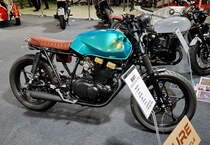 Suzuki GSX 400E. Bauj. 1983; 395ccm und 26PS (20kW9.  Foto: BMT (Berliner Motorrad Tage) Febr. 2020